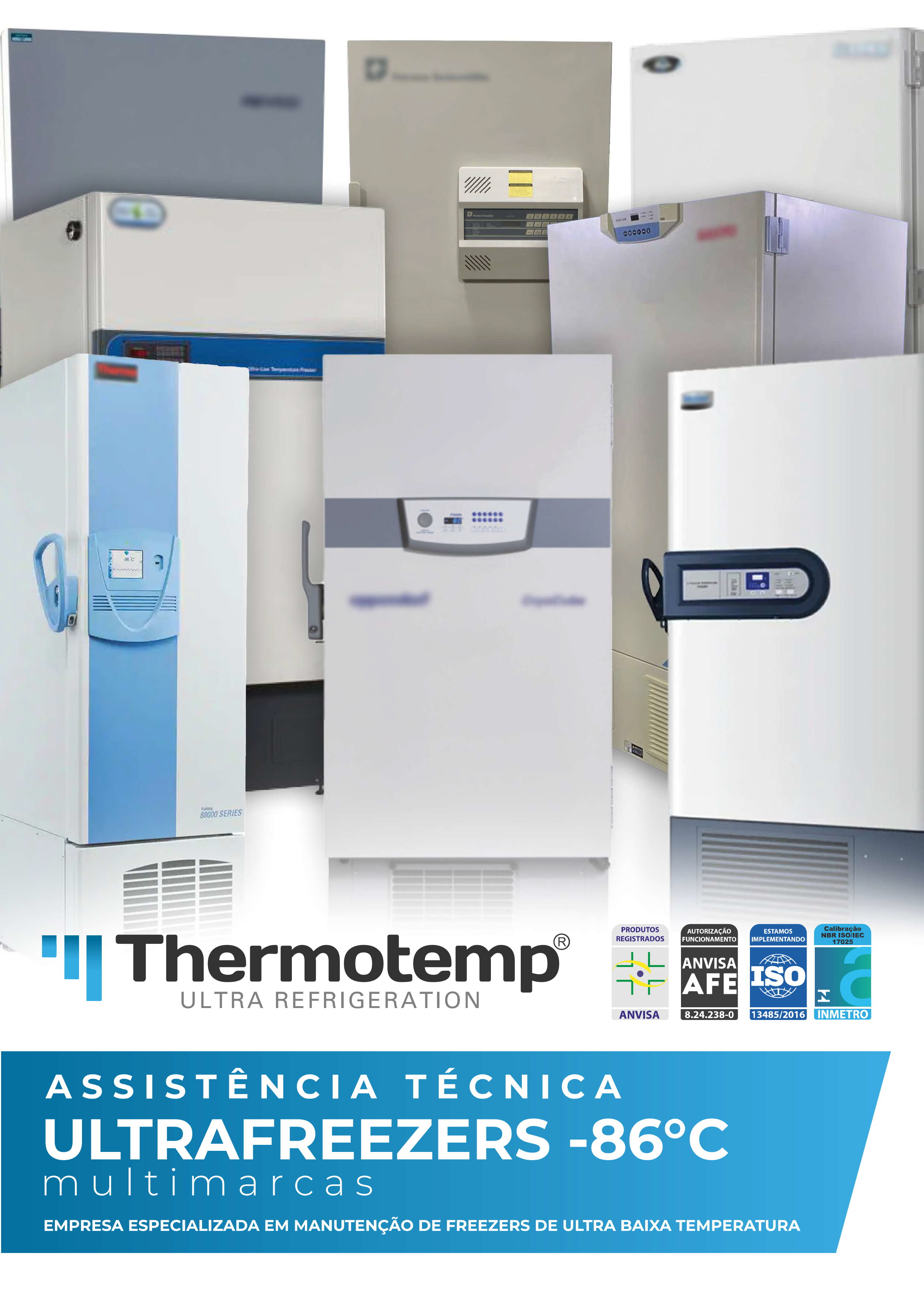 Assistência técnica para ultrafreezers