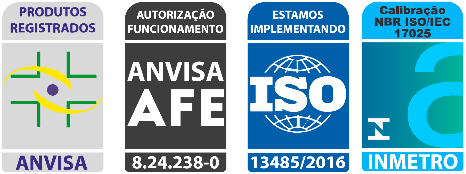 Selos ISO, Anvisa e certificações de qualidade